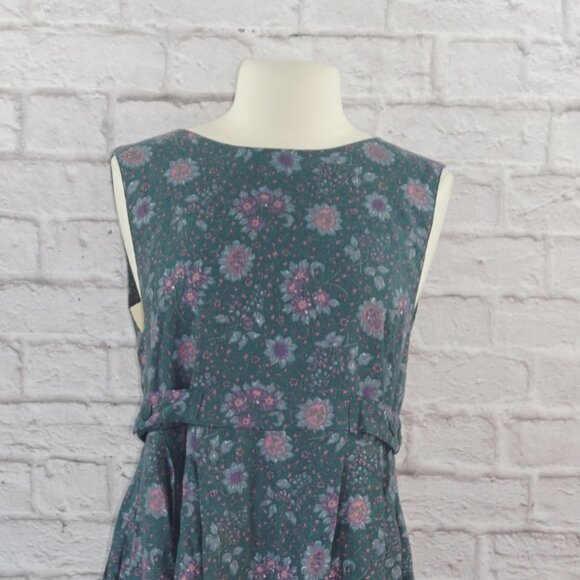 Vintage 80s Laura Ashley Floral Dress - Picture 2 of 13
